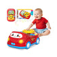 Toys for 1 Year Old Boy Gifts - 2-in-1 Toddler Push Car & Musical Racing Adventure Steering Wheel Driving Game, Interactive Lear