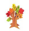 Fun Express Standing Tree of Thanks Craft Kit - Makes 12 - Thanksgiving DIY Crafts for Kids