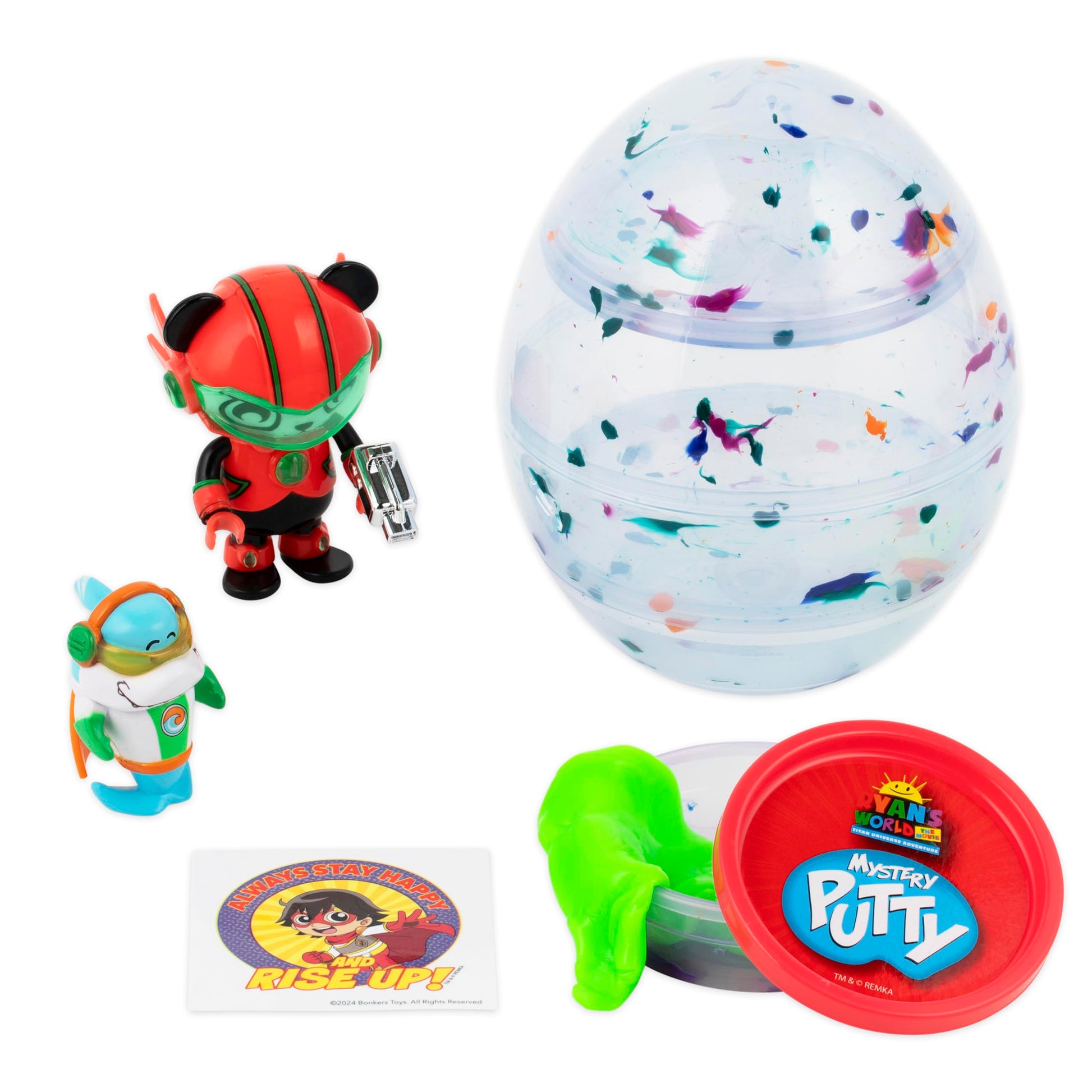 Ryans World Mini Mystery Egg, Includes 4 Surprise Mystery Toys Inside, Official Ryans World Toys for Boys & Girls 3+, Mystery To