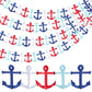 65Ft Nautical Garland Cruise Birthday Decorations Triangle Flags Hanging Banner For Baby Shower Wedding Party Mantel Home Outdoor Garden(8 Pieces)