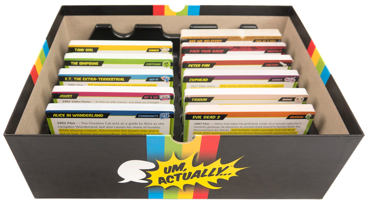 Wiggles 3D Um, Actually Deluxe Edition Board Game | Nerdy Trivia Game | 3-8 Players | Ages 12+ | Black | Model 60002