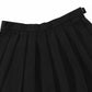 Beautifulfashionlife Girl`S Plaid Check Flat Pleated Skirts School Sailor Suit White Stripes (L,Black)