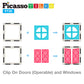 PicassoTiles 30 Piece Window and Door Clip On Magnetic Blocks Magnet Tiles Magnets Building Tile Construction Toy Set STEM Educa