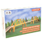 ORBRIUM Super Long Double Span Arch Bridge Almost 5 Ft Long for Wooden Railway Wood Train Tracks Compatible with Thomas, Brio, C