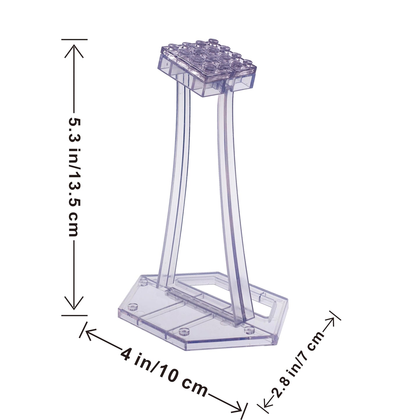 Display Stand For Lego 75292 75315 75300 Tie Fighter, 75325 Mandalorian N-1 Starfighter Kit, For Plane Building Brick Toys Etc.
