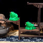 Feng Shui Money Frog, Lucky Money Toad Decorations,Ideal For Attracting Wealth (Green1)