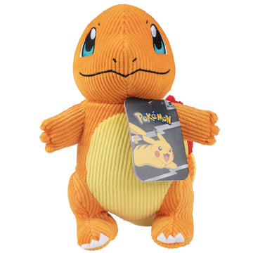 Pokémon 8' Charmander Corduroy Fabric Plush - Officially Licensed - Quality Authentic & Soft Corduroy Stuffed Animal Toy - Limited Edition - Great Gift For Kids, Boys, Girls & Fans Of Pokemon