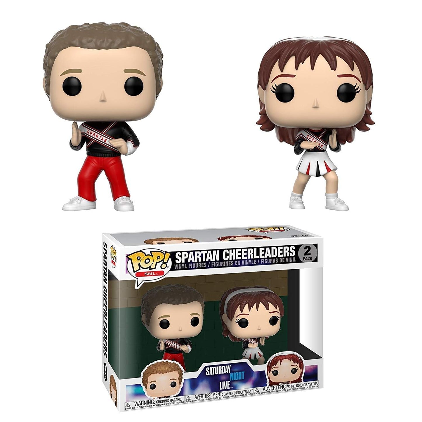 Funko Pop Television: Saturday Night Live - Spartan Cheerleaders 2Pack Collectible Figure, Multicolor
