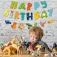 Bieufbji Dinosaur Birthday Banner - Dinosaur Theme Birthday Party Decoration Supplies, Indoor Outdoor Hanging D  Cor Party Ornam