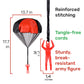 NUTTY TOYS Parachute Toys for Kids - Tangle Free Outdoor Flying Parachute Men  Top Indoor & Outside  3 4 5 6 7 8 9 10 11 12 Year Old  Best Christmas Stocking Stuffers Idea 2025 Unique Boy & Girl Gifts