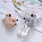 Haakong 24pcs Koala Clip Pencil Buddy Set - Grey and Khaki Fur Pencil Toppers, Model 1