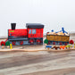 Orbrium Toys Train Shaped Collapsible Toys Storage Bin Organizer For Thomas Wooden Train, Thomas The Tank Engine And Trackmaster, Etc.