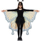 Spooktacular Creations Orange Butterfly Wing Kids, Halloween Butterfly Costume For Girls With Lace Mask And Bug Headband For Halloween Costume Party