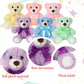 Foilswirl Plush Stuffed Animals Cute 9.84 ' ' Cuddly Toys Soft Plushies With Bowtie Macaron Color For Party Basket Stuffers Moth