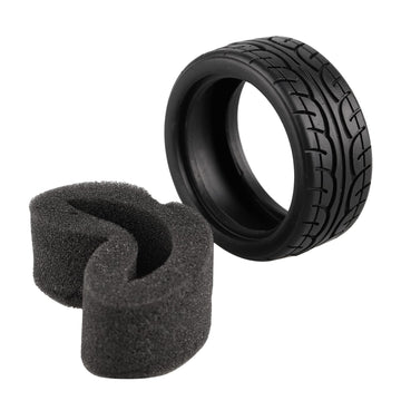 Shaluoman Soft Rubber Tires Tyre for RC 1:10 On Road Car Pack of 4