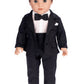 Tuxedo - 5 Piece Tuxedo Set - Clothes Fits 18 Inch Doll - Black Jacket, Pants, Belt, White Shirt And Dress Shoes (Dolls Not Included)