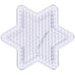 Perler Beads Basic Shapes Clear Pegboard Set, Small, Clear, 5 pcs