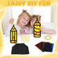 32 Sets Back to School Pencil Suncatchers Craft Kit DIY Window Stained Glass Effect Pencils Paper Crafts for Home School Classro