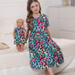 Bow Dream Girls Dress and Matching Doll Clothes Accessories for Girls Short Sleeve Leopard Kids Dress Size 110