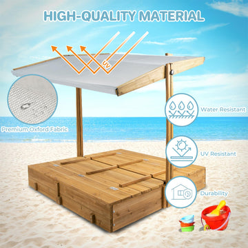 Kids Sand Box With Cover