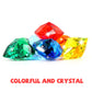 Niceup 30pcs Heart Gemstones Diamond Diving Pool Toys 1.57in Small Crystal Acrylic 3D Gems Heart Shape Gemstones for Mermaid Treasure Hunt Party Favors (Blue)