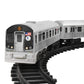 New York Mta New York City 3 Pc. Battery Operated Train Set With Track ,39' X 25',Silver