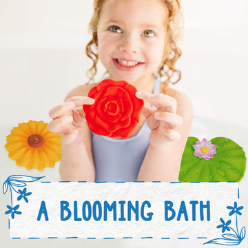 Splashez Mold Free Bath Toys For Kids & Toddlers | No Hole Baby Bath Toys | No Mold Floating Flowers For Bathtub Water Pool Show