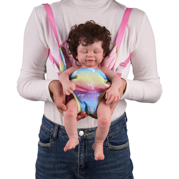 Babeside Baby Doll Carrier Accessories With 2Pcs Baby Dolls Diapers For 12-18 Inch Dolls, Adjustable Straps