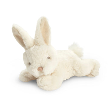 Compendium Snuggly Bunny Plush - 8.5" White Stuffed Rabbit, Polyester Fabric, Companion to "You Belong Here" Book