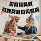 Hooqict Black Happy Birthday Banner Sign For Backdrop Black Birthday Decorations For Men Women Party Supplies Wall Door Banner Garland Bunting Flag