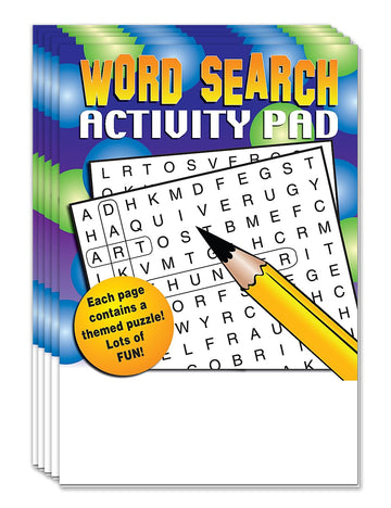ZOCO - Word Search for Kids - Mini Activity Pads (50 Bulk Pack Without Crayons) - Party Favors, Goodie Bag Stuffers, Activities 