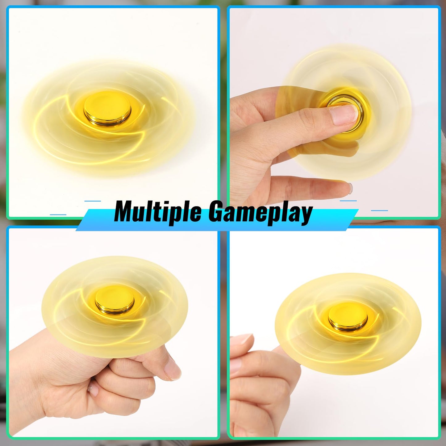 Gigilli Fidget Spinner 1 Pack, Sensory Fidget Toys Anxiety Relief For Kids Adults, Stress Relief Fidget Spinners For Adhd Autism