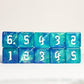 10 Pc D6 Dice 16Mm Acrylic Dice Set For Rpg Mtg Dnd Dice Table Games And Board Games (Cyan+Blue)