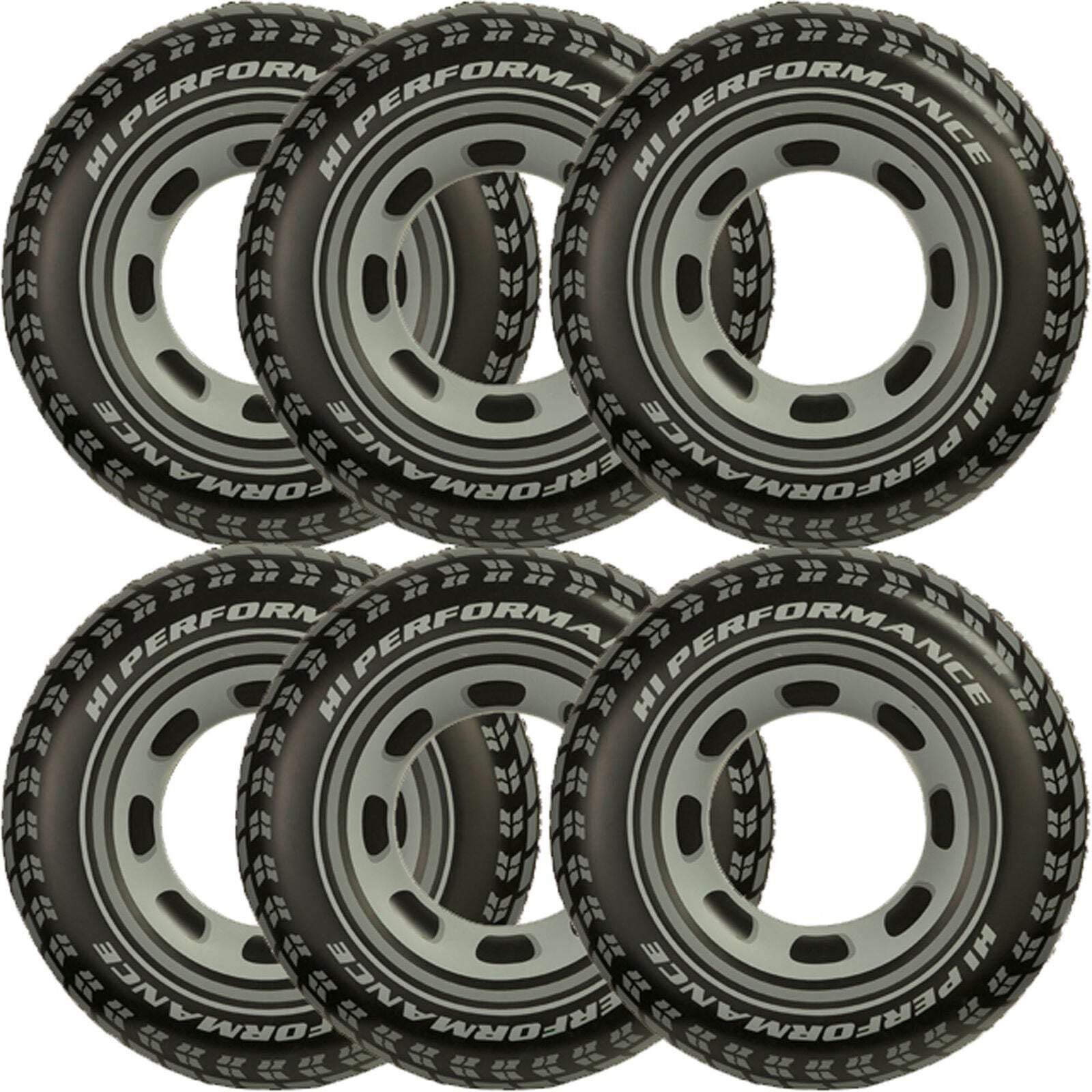 Intex Inflatable 36' Giant Tire Tubes For Swimming Pool/Lake/Ocean (6 Pack)