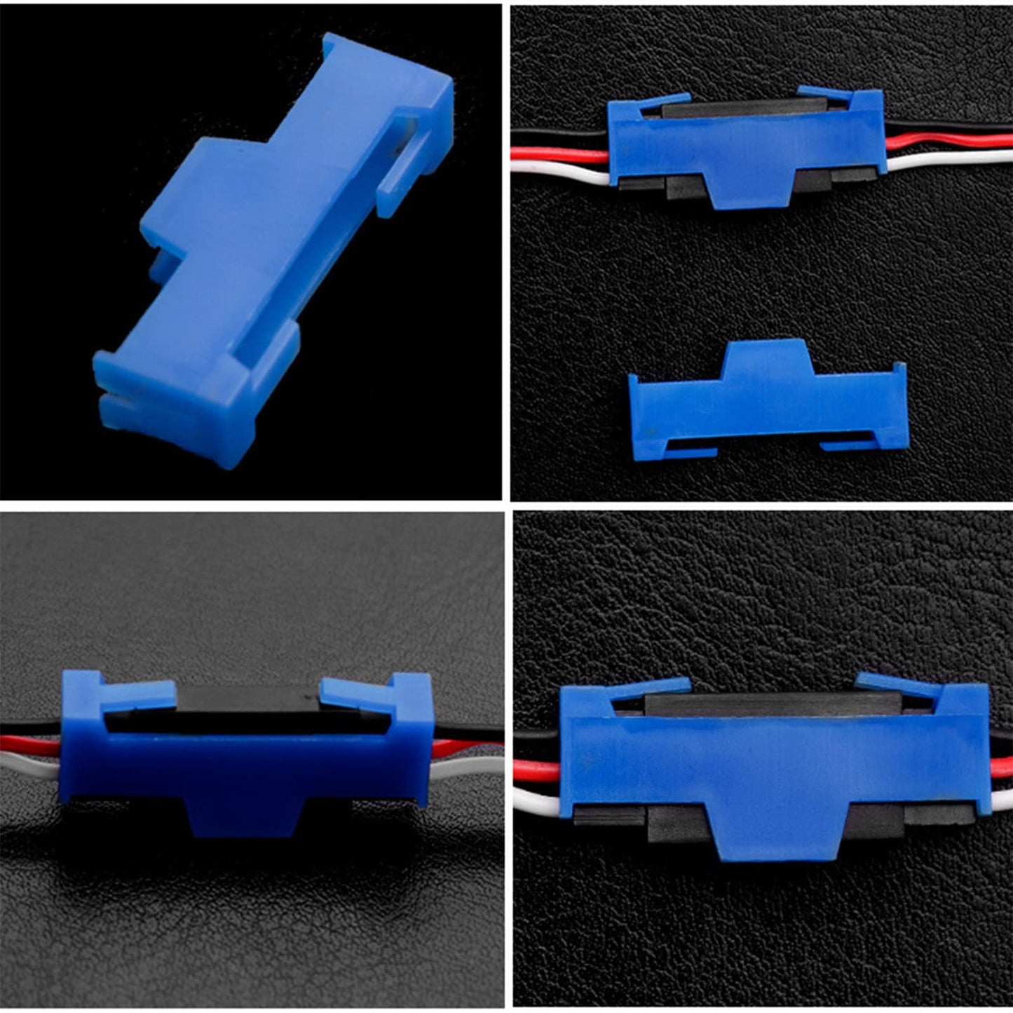 Skrnrhrery Servo Cable Clip Lock, 50 Pcs Servo Extension Cable Safety Connector Clip Lock for Servo Extension Cable Male/Female