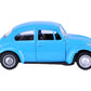 Berry President 1967 Classic Beetle Bug Vintage 1/32 Scale Diecast Metal Pull Back Car Model Toy for Gift/Kids (Blue)