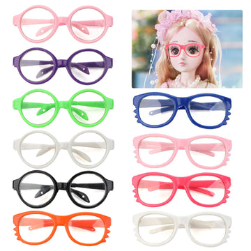 B Bangcool 10 Pairs Doll Eyeglasses For 18 Inch Dolls, Fashion Dolls Reading Glasses Costume Supplies For 18'' Doll