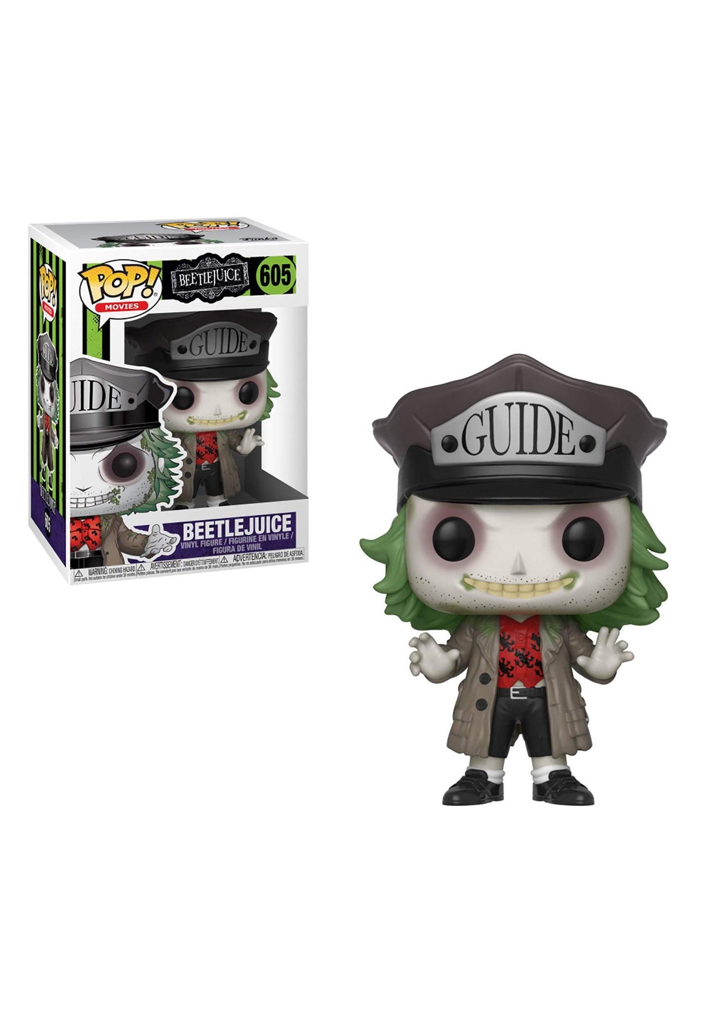 Funko Pop Horror: Beetlejuice - Beetlejuice With Hat Collectible Figure, Multicolor