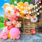 SAMOKA Daisy Banner,3 Packs Groovy Party White Daisy and Colorful Daisy Flower Banners,Daisy Birthday Party Decorations,Daisy Pa