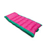 Big Joe Kona No Inflation Needed Pool Lounger With Headrest, Summer Melon Double Sided Mesh, Quick Draining Fabric, 5.5 Feet Big