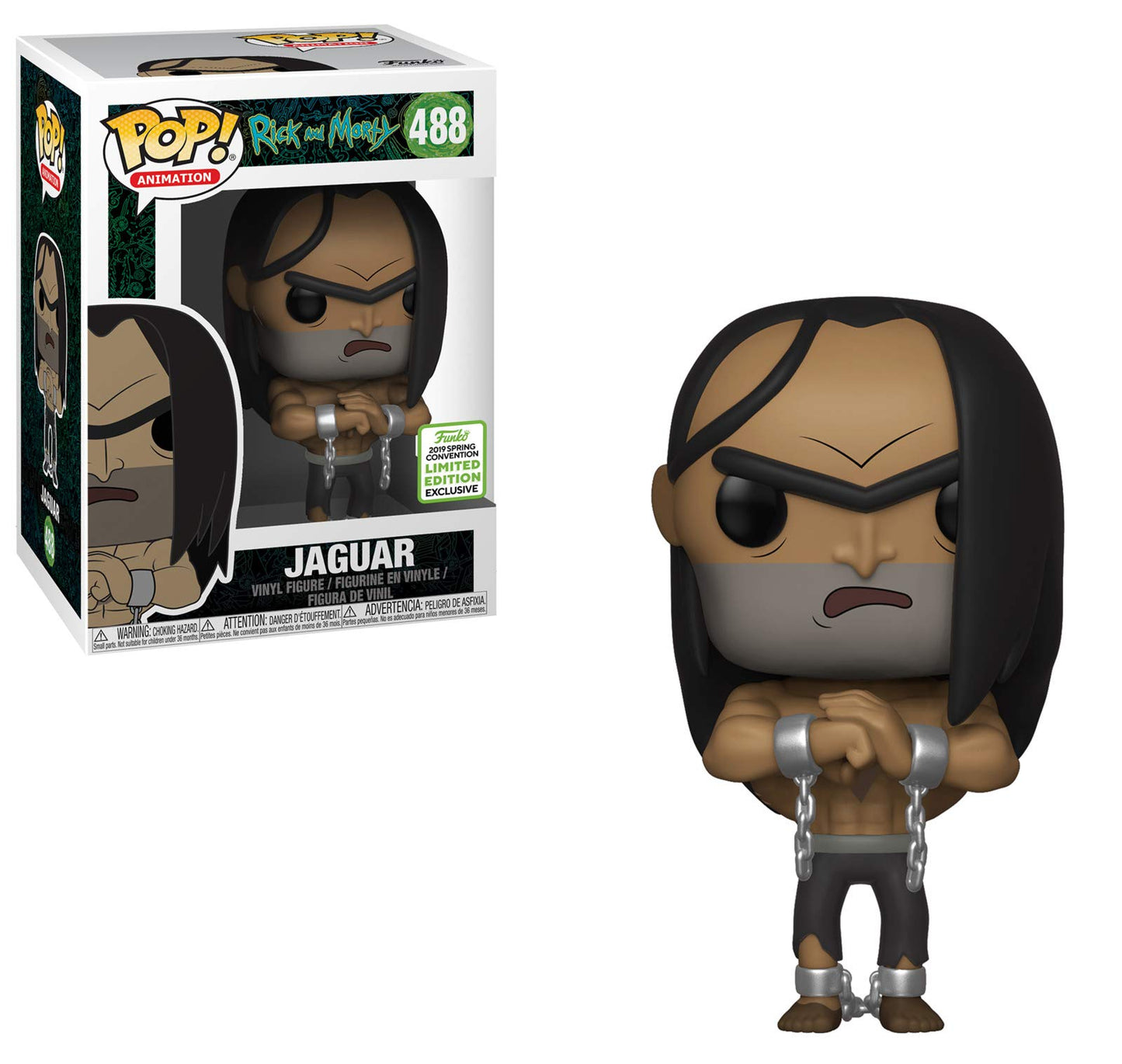 Pop! Funko Rick And Morty Jaguar #488 Eccc Shared Sticker