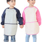 Plie Waterproof Kids Art Smocks 37 Colors (Age 1-10, S-Xxl Size), Pink Heart Dot (27-S)