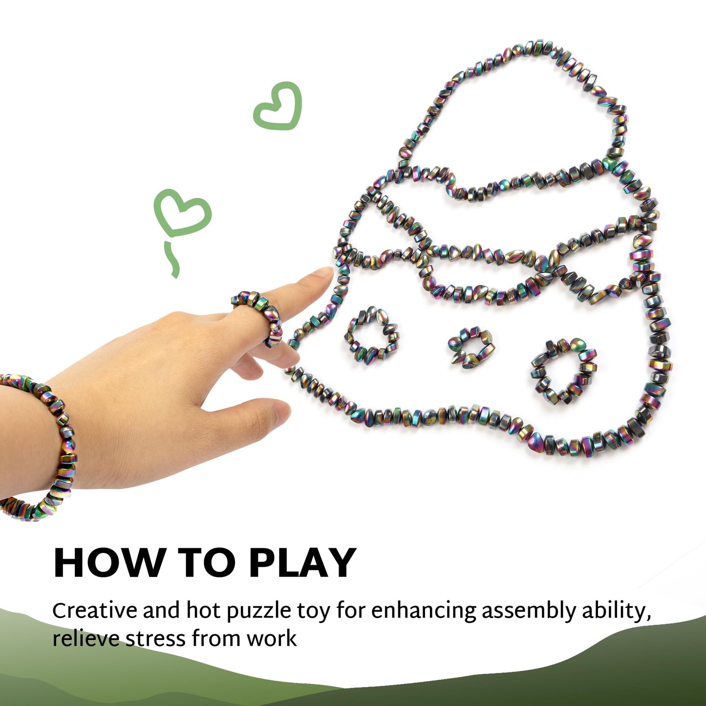 Ferrite Putty Over 500 Colorful Weak Magnetic Ferrite Stones Fidget Toys Office Desk Toys For Adults