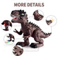 Temi 3 Pack Electric Walking Dinosaur Toys For Toddlers 2-4 3-5 Years With Roar Sounds And Lights Up, Realistic Robot T-Rex, Brachiosaurus, Stegosaurus Dinosaur Figures For Kids