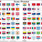 Larsen Puzzles Flags Of The World 80 Piece Children'S Educational Jigsaw Puzzle