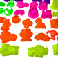 50 Piece Deluxe Sand Molds Set - Safari Animals, Mini Castles and Geometric Shapes (Sand not Included) Any Molding Sand