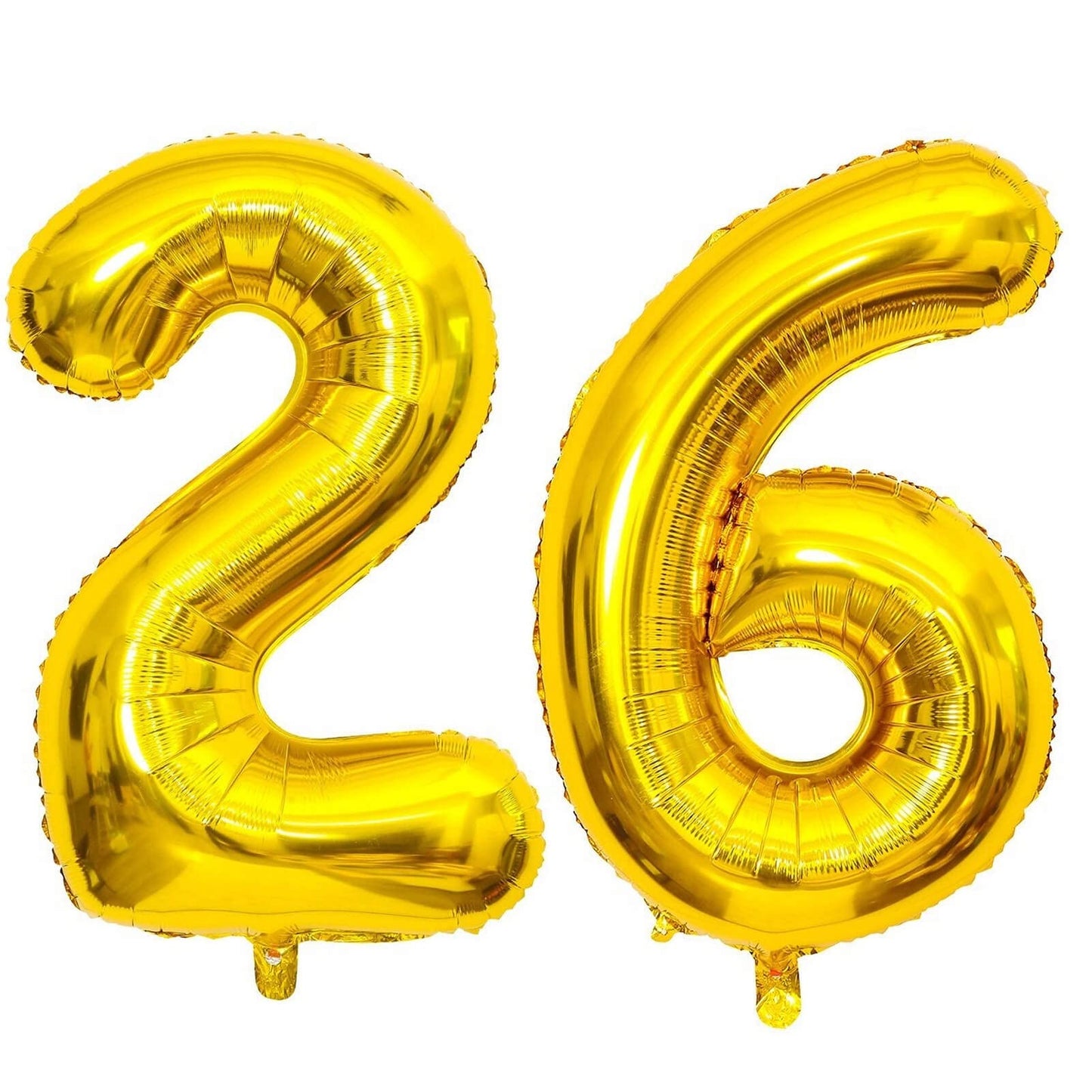 40 Inch Gold 26 Number Balloons Giant Jumbo Huge 26 Or 62 Foil Mylar Helium Number Digital Balloons Gold Birthday Mylar Digital