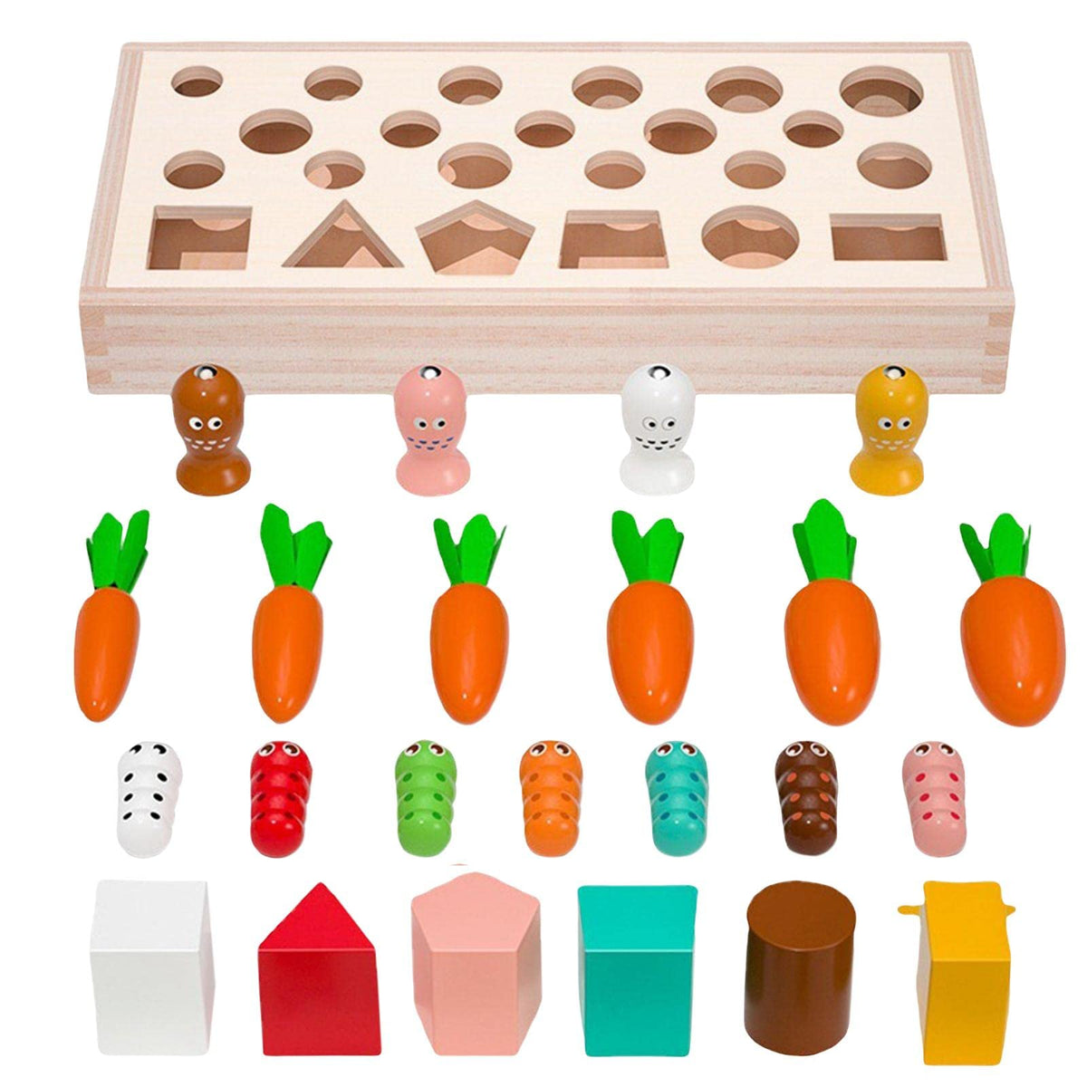 Jazzy Pearls Montessori Pulling Carrot Toy Hand Eye Coordination Fine Motor Skills Toys|Toys & Hobbies | Preschool Toys & Preten