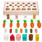 Ecomistiq Montessori Pulling Carrot Toy Hand Eye Coordination Fine Motor Skills Toys