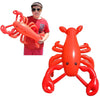 Large 20'' Red Blow-Up Inflatable Lobster Pool Toy Luau Nautical Clam Bake Beach Hawaii Key West Theme Party Decoration (1 Pack)